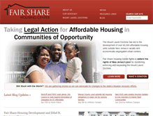 Tablet Screenshot of fairsharehousing.org